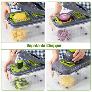 Household Kitchen Manual <b>Vegetable</b> Cutter Handle Multi-functional Storm <b>Vegetable</b> <b>Chopper</b> Stainless Steel Blades Eco-Friendly - Product Image 5