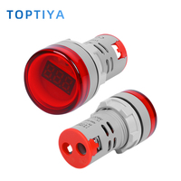 Voltmètre numérique série AD16-22 DSV avec affichage LED multicolore, voyant lumineux, fabricants de boîtes de distribution de signal lumineux