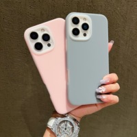 Coques de téléphone portable colorées 2 en 1 en TPU givré, antichoc et étanches pour 17/15 Pro Max
