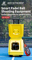 Machine à balles de padel télécommandée, lanceur de balles automatique pressurisé pour l'entraînement en club, logo personnalisé OEM, vente en gros