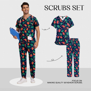 Manufacture Medical Uniform Women <b>Scrub</b> <b>Set</b> <b>Scrubs</b> Nursing Health Service Womens Uniforms Medical <b>Scrubs</b> <b>Set</b> - Product Image 5