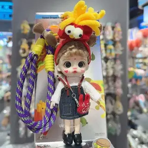 Authentic Lolifen Trendy Creative Fashion Phone <strong>Charm</strong> Glass Doll Cute Pendant Figurine Gift - Product Image 6