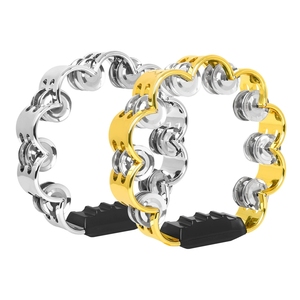 Orff Double Row Bell Flower Drum Ring KTV Party Accompaniment Performance Hand Bell Percussion Instrument - Product Image 4