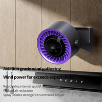 Mini ventilateur intelligent rechargeable par USB moderne 4000mAh 120 °   Ventilateurs de bureau silencieux à 100 vitesses et inclinaison réglable pour chambre à coucher avec télécommande