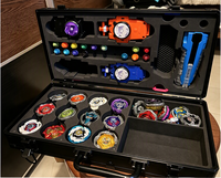 Étui portable en aluminium et acrylique transparent pour toupies, boîte de présentation et de collection, lanceur de combat et accessoires