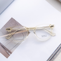 Vente en gros de lunettes semi-circulaires incurvées de luxe pour adultes monture en acétate transparent multicolore assortie à la forme du visage en diamant