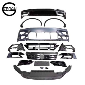 Kits de carrocería para <span class=keywords><strong>Volkswagen</strong></span> <span class=keywords><strong>Tiguan</strong></span>, parachoques delantero de coche con arcos de rueda y puntas de labios traseros, mejora de la rejilla de línea <span class=keywords><strong>R</strong></span>, <span class=keywords><strong>precio</strong></span> de fábrica - Product Image 1