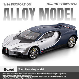 نموذج سيارة من سبيكة معدنية من CZ Diecast bugatti tourbillon مع باب سحب صوتي وخفيف مفتوح لألعاب العرض مجموعة هدايا طراز سيارة - Product Image 4