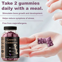 Gummies en gros OEM pour la croissance avec Vitamine D, K, Calcium et Ashwagandha – Supplément naturel pour enfants et adolescents