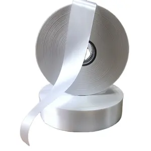 Single side slit custom polyester satin ribbon