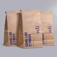 Sacs en papier kraft blanc et brun en gros pour boulangerie, sacs à nourriture, sacs à hamburgers, sacs à sandwichs, sacs à poulet rôti, sacs à déjeuner, sacs de livraison pour aliments