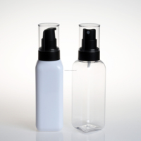 Bouteilles carrées uniques en PET pour nettoyant visage et lotion, 60ml, 150ml, 200ml, pour emballage de sérum de soin de la peau – Vente chaude