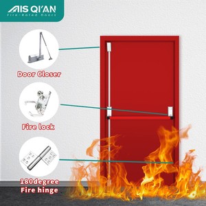 Ais Tùy Chỉnh Chất Lượng Với Thủy Tinh Kim Loại Khách Sạn Phòng Hiện Đại Nhà Đánh giá Chống Cháy Cửa Thép Chống Cháy Cửa Ra Thoát - Product Image 6