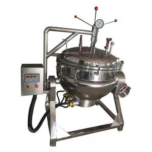 Olla Eléctrica Multifunción JFD de Acero Inoxidable de 100L con Chaqueta de Vapor para Cocción de Caramelos y Jarabes de Azúcar - Product Image 3