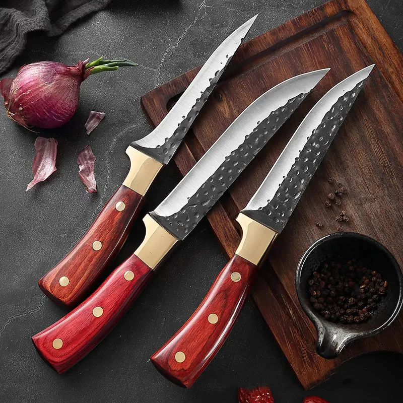 Baichang kualitas tinggi 3 set pisau dapur Jepang Damaskus pisau dapur grosir kualitas tinggi