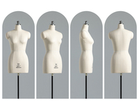 Mannequin de couturière en taille féminine, mannequin de couture pour robe, mannequin de couture pour femme, demi-corps