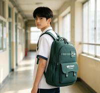 Sac à dos léger et imperméable pour adolescents et étudiants, sac d'école multi-poches, sac à dos décontracté pour garçons et filles
