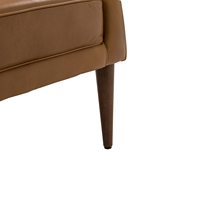 Chaise de loisirs de style moderne de conception nordique italienne de haute qualité de luxe pour la chaise de canapé en cuir de salon d'hôtel commercial