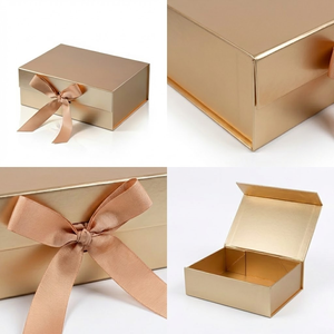 Customized Factory Macaron Color Luxury Glossy/Matt Lamination Embossed UV Coating Gold Packaging <b>Box</b> Thank You <b>Gift</b> for <b>Wedding</b> - Product Image 2