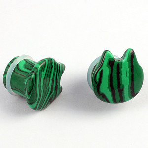 Vente en gros de dilatateurs d'oreilles classiques en pierre, poids, tunnels pour <span class=keywords><strong>piercing</strong></span>, bijoux de corps avec sertissage à griffes - Product Image 3