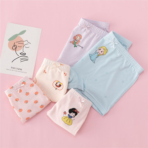 Braguitas tipo bóxer de algodón puro para niñas, sin costuras, suaves, transpirables, ropa interior plana para niñas pequeñas, uso diario de verano - Product Image 2
