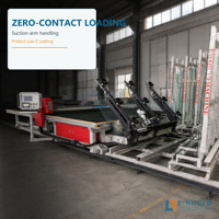 Machine de découpe de verre CNC de conception récente avec certificat CE, équipée d'un moteur PLC, d'une pompe et d'un système de stockage automatique du verre