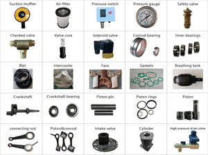 <b>Piston</b> air <b>compressor</b> parts - <b>Piston</b> <b>rings</b> - Factory original parts - For Shang Air 09WM 34SH 83SH 09SH - Product Image 6