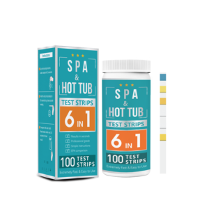 Bandes d'<span class=keywords><strong>analyse</strong></span> d'<span class=keywords><strong>eau</strong></span> pour spas et bains à remous, bâtonnets de test d'<span class=keywords><strong>eau</strong></span> pour spas et bains à remous, bandelettes de test d'<span class=keywords><strong>eau</strong></span> de piscine 6 en 1 W-6 - Product Image 1