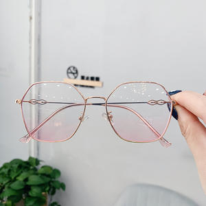 Montures de lunettes rétro irrégulières pour femmes, monture complète, anti-UV, anti-lumière bleue, tendance mode, style coréen, lunettes optiques - Product Image 3