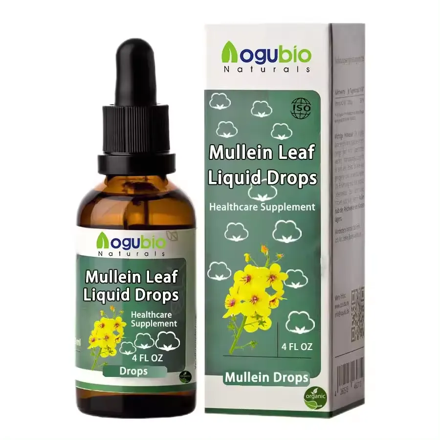 Private Label Mullein Leaf Extract Drops For Lungs Mullein Drop