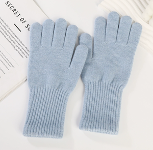 Gants en tricot doux et chauds, gants d'hiver pour l'extérieur, mode pour hommes et femmes, plusieurs couleurs, personnalisables - Product Image 1