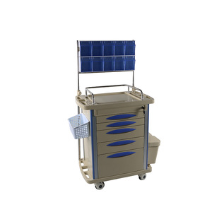 Chariot médical Peter Deng 600x480x980mm à 5 tiroirs multifonction pour soins infirmiers et urgences - Product Image 5