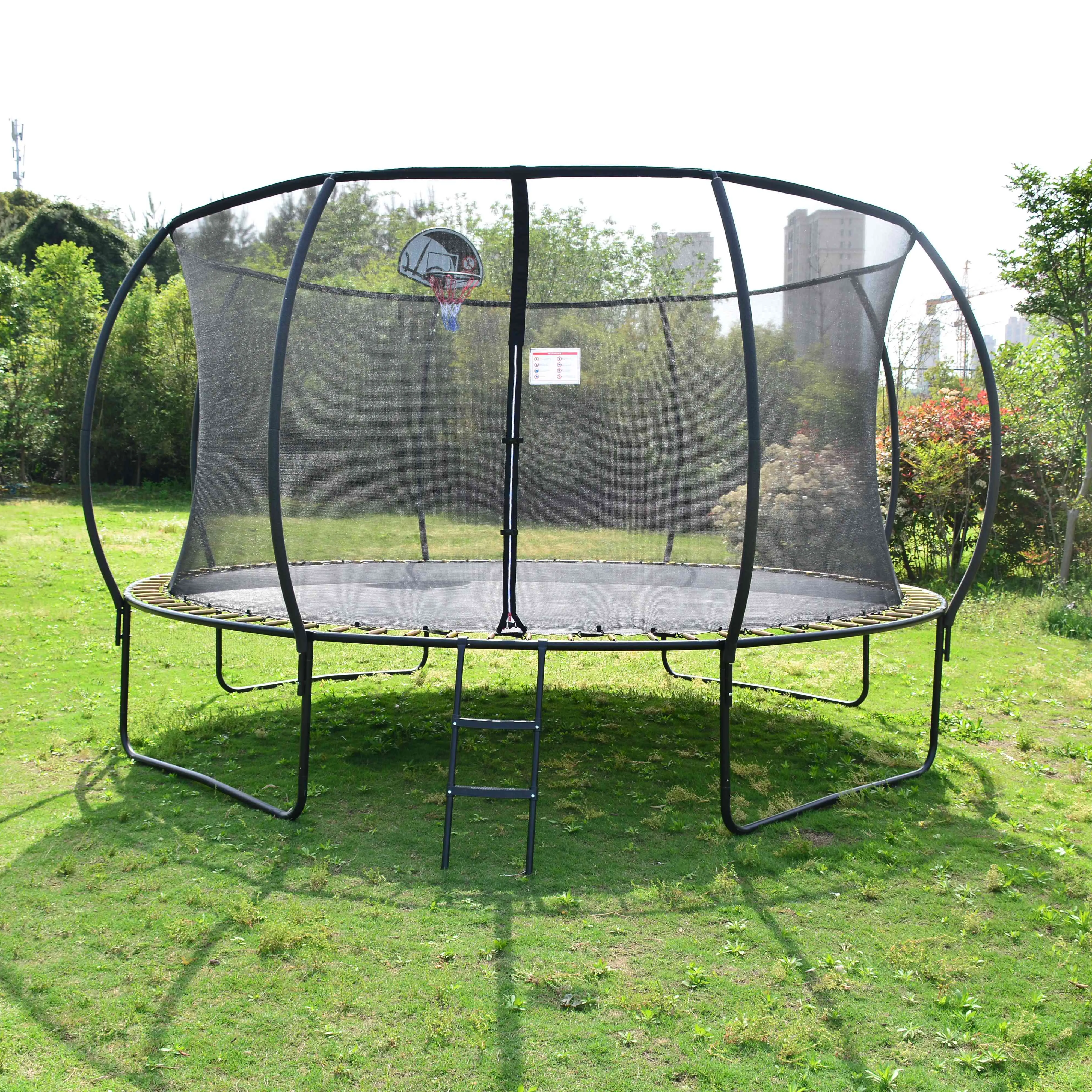 High Quality and Hot Sale 14 ft Round Trampoline Playground Trampolines with Protective Net