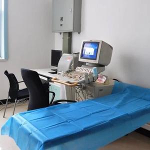 Lenzuolo monouso letto letto singolo ospedale elastico lenzuolo Pp non wovenatted perforato rotolo lenzuolo per Spa salone di bellezza - Product Image 6