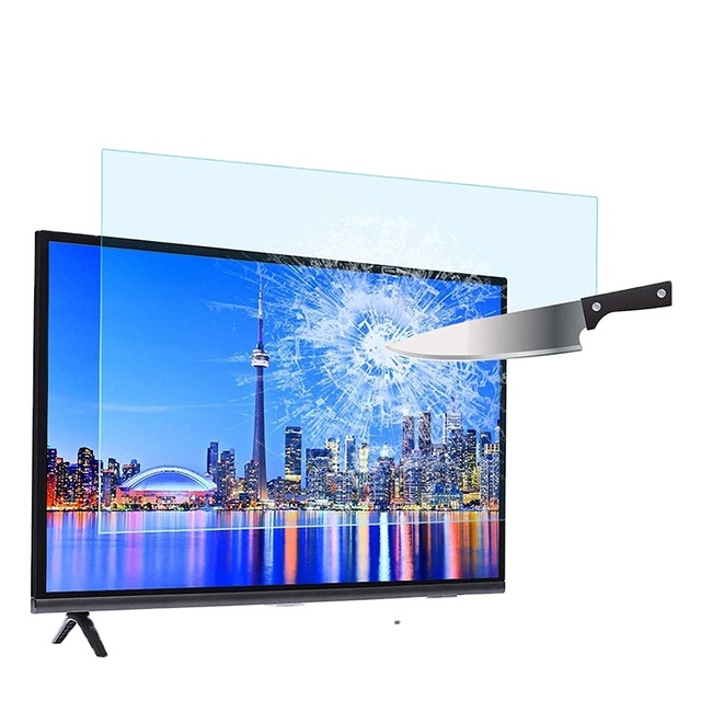 Custom Hot Sale 4k TV Screen Protector Anti Blue Light Filter Anti Broken Acrylic Pet 55 65 Inch LCD Tv Screen Protector