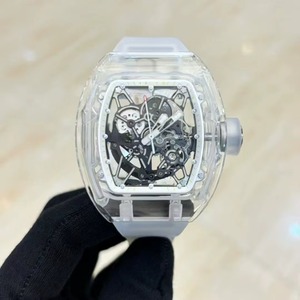 Reloj Mecánico de Lujo de Alta Gama con Tourbillon 3502, Caja Tonneau Transparente de Cristal de Alta Calidad de 42 mm, Esqueletizado e Impermeable - Product Image 2