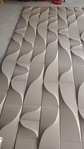 可定制3D皮革雕刻刺绣耐用柔性墙板家居室内装饰防水防火酒店 - Product Image 4