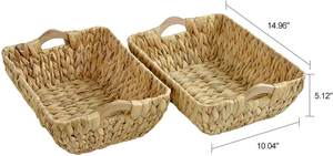 <strong>Wicker</strong> <strong>Baskets</strong> <strong>with</strong> Handles Natural <strong>Wicker</strong> <strong>Basket</strong> Storage <strong>Basket</strong> - Product Image 5