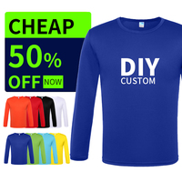 Offre Spéciale : T-shirts de Travail Personnalisés à Manches Longues et Col Rond pour Hommes, Séchage Rapide, Uniformes Professionnels – Prix Attrayant