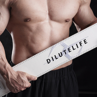 Ceinture de fitness à dégagement rapide Powerlifting Squat Deadlift levier en cuir fort réglable soutien de musculation entraînement unisexe