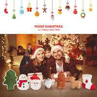 Peluche chauffante pour micro-ondes, série Noël, avec rembourrage naturel pour le confort, la chaleur, le soulagement du stress et les cadeaux