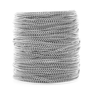 Chaîne torsadée Aceworks NCS51352 Fashion en acier inoxydable plaqué or 18 carats |   Accessoires de bijoux durables : Collier, Bracelet, Chaîne de cheville DIY - Product Image 3