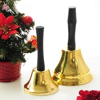 Clochettes dorées de Noël, clochettes en métal pour la décoration de la maison, accessoires pour restaurants, clochettes d'appel