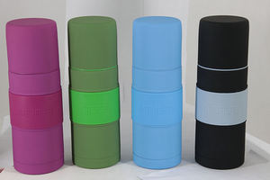 Nueva Versión Mejorada, Botella Térmica de Acero Inoxidable de Doble Pared con Recubrimiento de Goma para <span class=keywords><strong>Mate</strong></span>, Taza para Cereales, Gran Venta en Argentina - Product Image 4