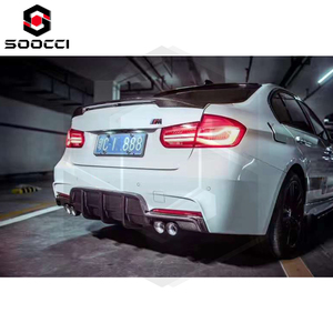 BMW3シリーズF30F35Mスポーツ用カーボンファイバーPHスタイルF30リアディフューザー325i320i 328i335iリアバンパーリップスプリッター2012-2019 - Product Image 4