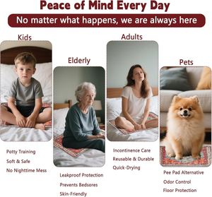 Almohadillas para orinar de perro extra grandes a granel, almohadillas de entrenamiento para cachorros a prueba de fugas, almohadillas absorbentes para uso en interiores, estampado Retro - Product Image 6