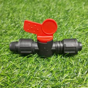 Vannes de distribution PP <span class=keywords><strong>16</strong></span> <span class=keywords><strong>mm</strong></span> <span class=keywords><strong>à</strong></span> poignée papillon rouge pour système d'irrigation <span class=keywords><strong>goutte</strong></span> <span class=keywords><strong>à</strong></span> <span class=keywords><strong>goutte</strong></span> agricole – Offre Spéciale - Product Image 2