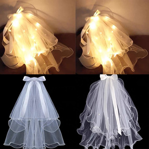 Velo Luminoso <span class=keywords><strong>LED</strong></span> Scintillante, Decorazione per Capelli con <span class=keywords><strong>Luci</strong></span> per Bambini, Ideale per Festival e Regali Festivi - Product Image 2