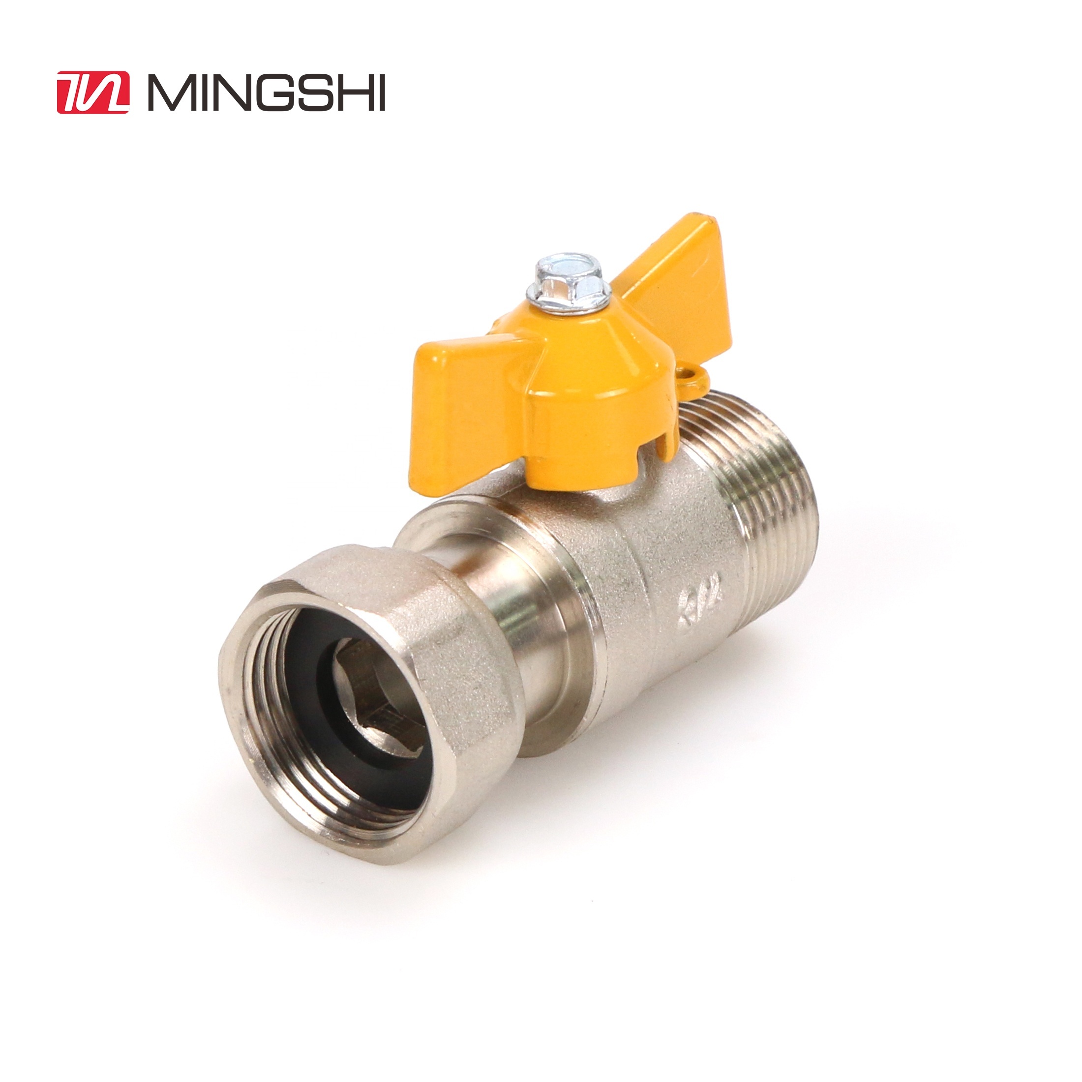 MINGSHI HVAC Press Compression Brass Valves for Plumbing/gas for Multilayer/ PEX Pipes - Valve Fittings · image 2