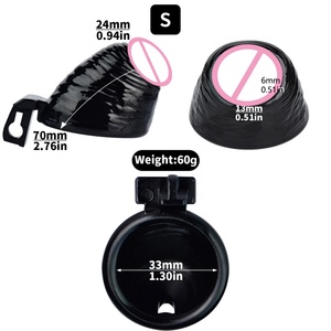 FRRK Elegante Jaula de Castidad Realista de Resina, Jaula para Pene, Dispositivo de Bondage de Castidad Masculina, Anillos para Pene, Juguetes Sexuales para Hombre - Product Image 5
